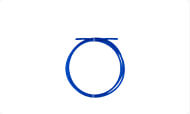 1/4" blåt rentvandsrør (tyndt)