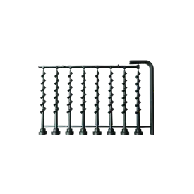 Tornillos x8, Llave hexagonal x1