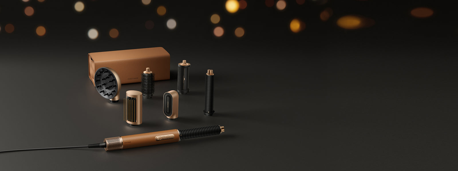 El diseño ergonómico del mango Dreame AirStyle Pro 2 Marrón ofrece comodidad y control para resultados profesionales.
