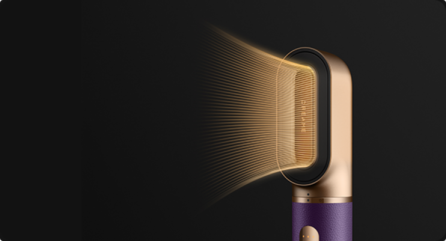 El secador rápido Dreame AirStyle Pro 2 Morado proporciona un secado veloz para preparar el cabello para un peinado eficaz.