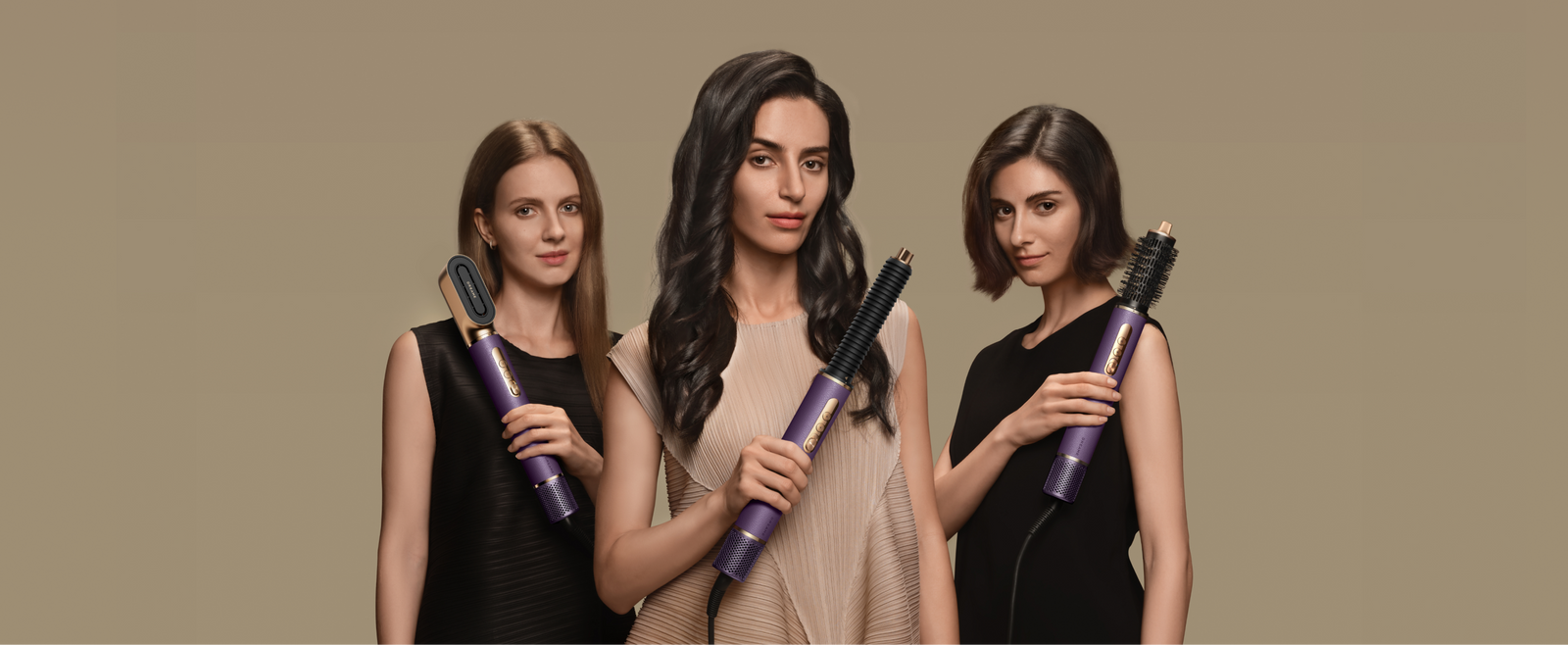 Dreame AirStyle Pro 2 Morado ofrece combinaciones de peinado versátiles para personalizar tu look con resultados profesionales.