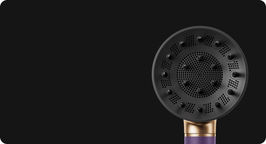La boquilla difusora Dreame AirStyle Pro 2 Morado ayuda a definir y realzar tus rizos naturales.