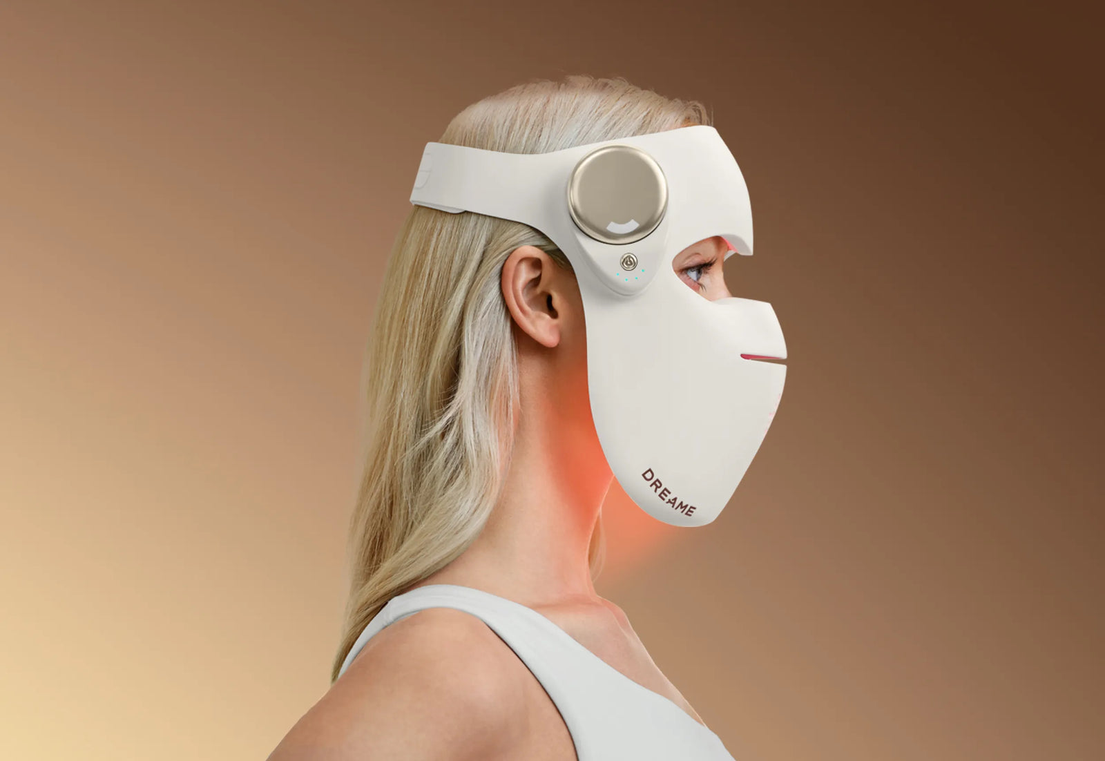Dreame Chrona máscara fotónica antienvejecimiento – diseño totalmente inalámbrico con controlador intuitivo para un uso sencillo.