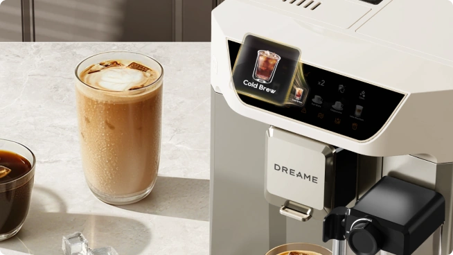 Infusión de café en frío pulsando un botón