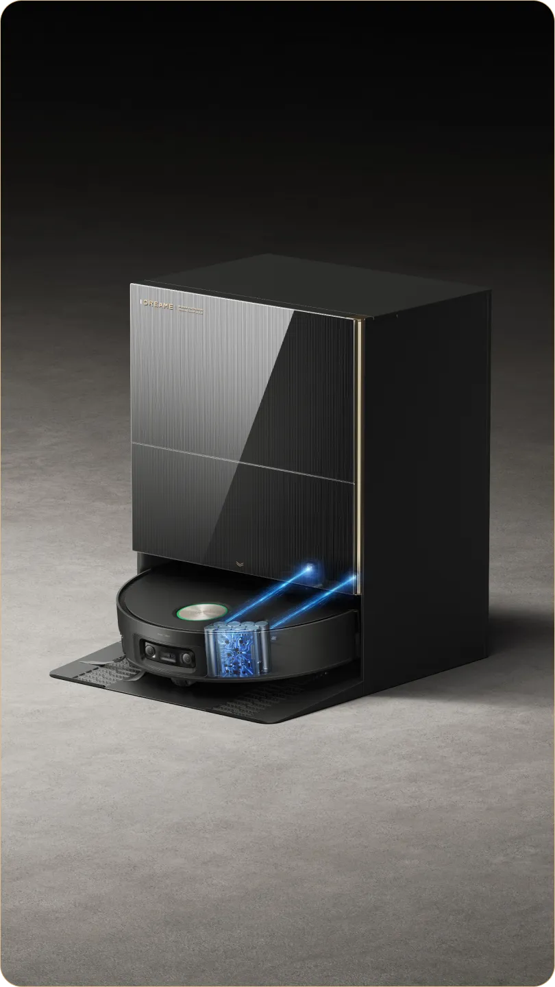 Página de producto Dreame X60 Pro Ultra Complete destacando PowerMaster Core Tech con llamada a la acción Discover More.