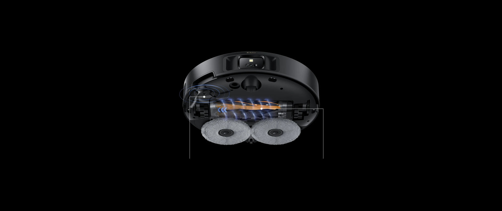 Robot aspirador Dreame Matrix10 Pro, 0 % de enredos en el cepillo lateral y el DuoBrush para una limpieza continua sin interrupciones.