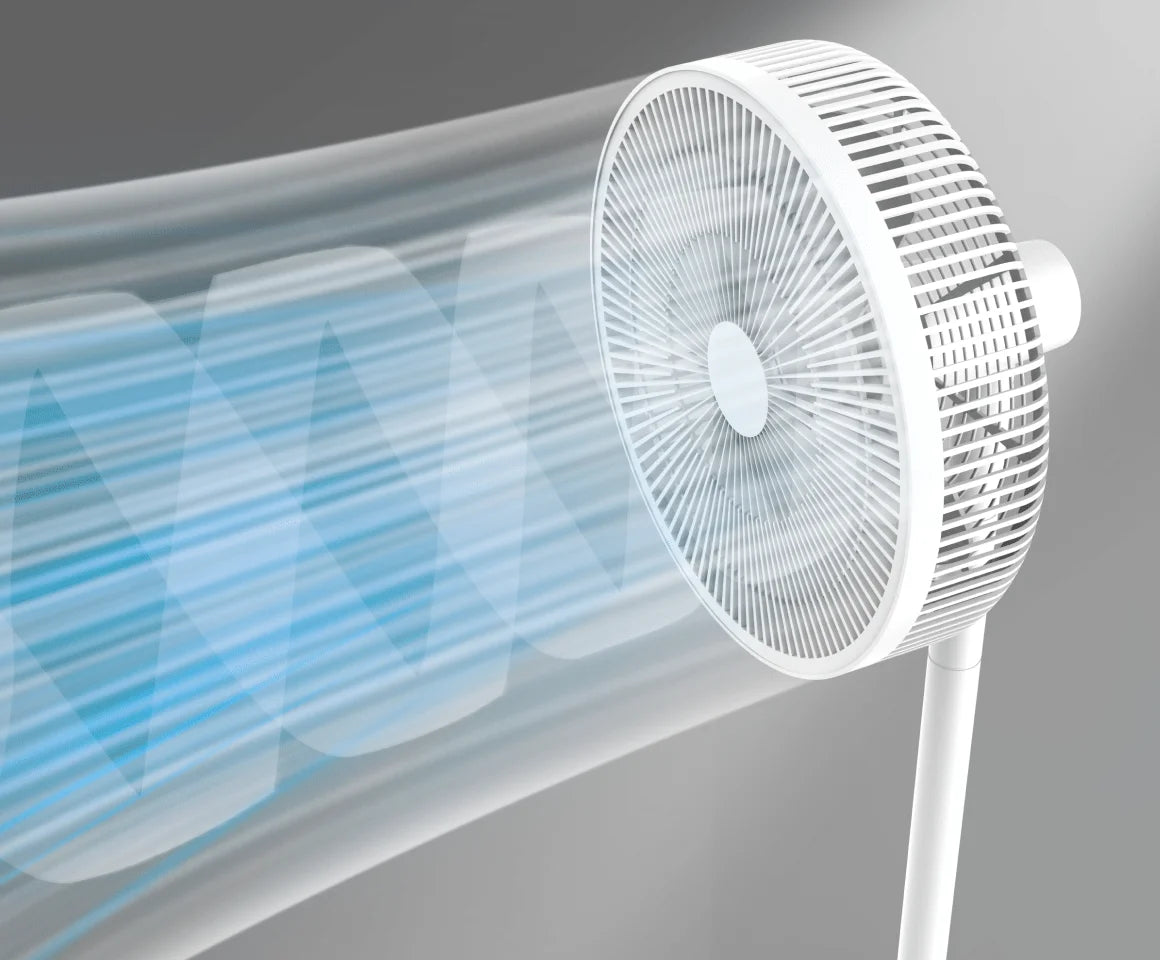 Los ventiladores convencionales producen ráfagas duras y turbulentas que generan malestar, mientras el Dreame MF10 Ventilador sin aspas refresca de forma continua y suave.