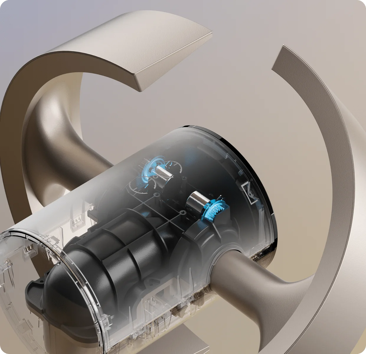 El motor paso a paso de alta calidad del Dreame MF10 Ventilador sin aspas garantiza oscilaciones precisas y estables para una distribución de aire uniformemente duradera.
