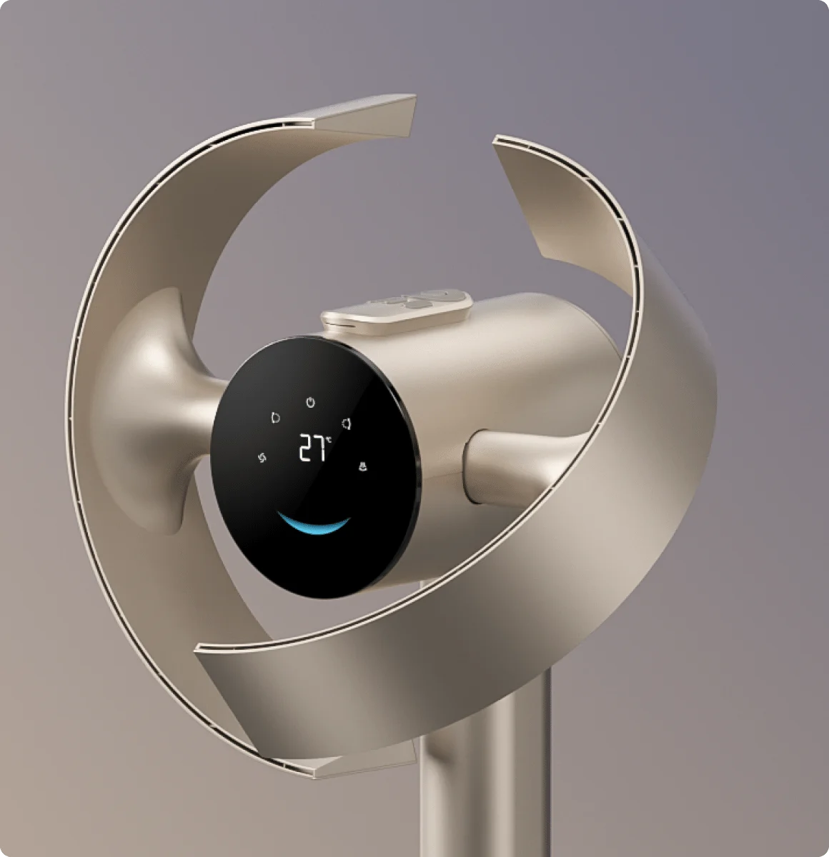 Dreame MF10 Ventilador sin aspas: diseño sin aspas cerrado que reduce el riesgo de contacto accidental para niños y mascotas.