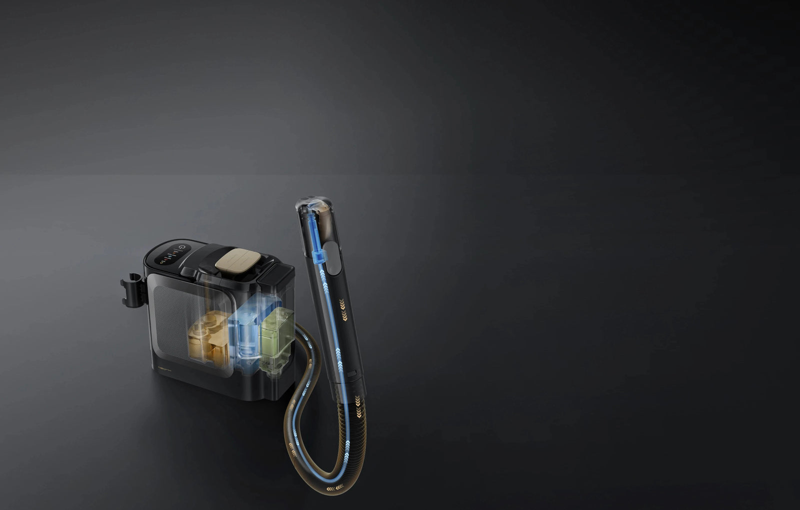 Dreame N20 Steam Negro limpia la manguera con una práctica herramienta de autolimpieza para una limpieza más fresca y fácil.