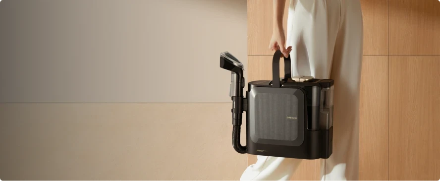 Dreame N20 Steam Negro dosifica el detergente automáticamente para una limpieza uniforme para una limpieza más fresca y fácil.