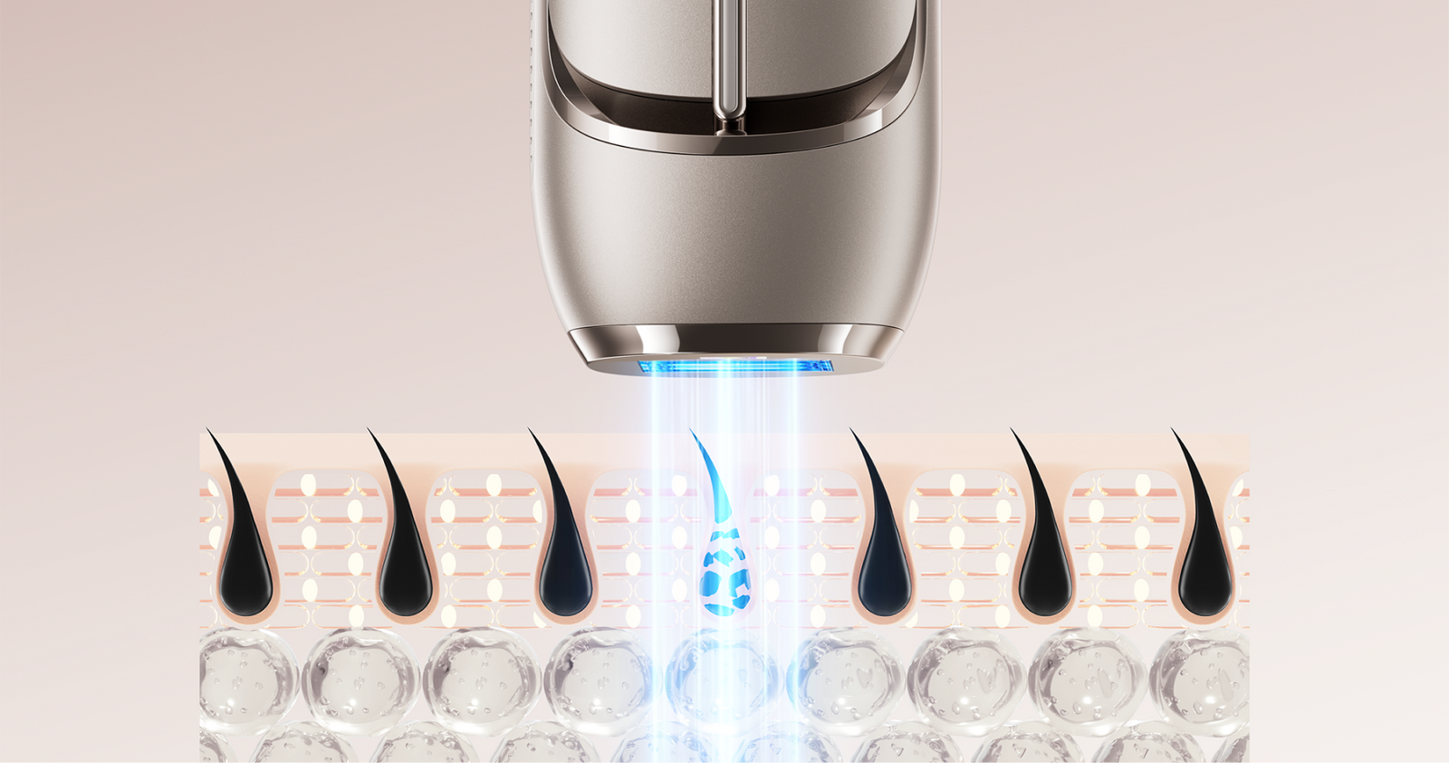 Tecnología multipulso para depiladora IPL Dreame Nova para energía profunda en el folículo