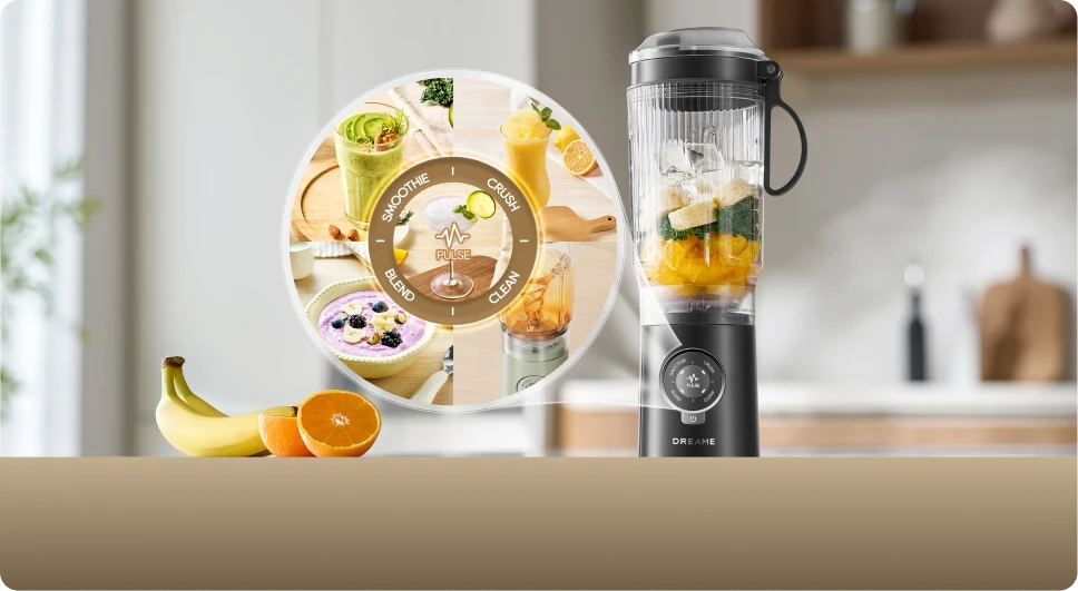 Batidora Dreame Portable Blender con 5 funciones automáticas para diferentes tipos de batidos