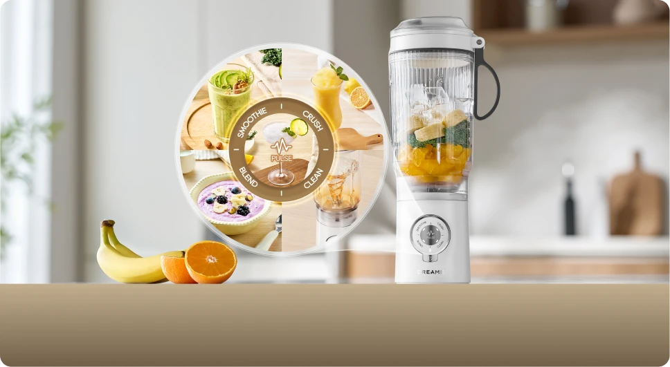 Batidora Dreame Portable Blender con 5 funciones automáticas para diferentes tipos de batidos