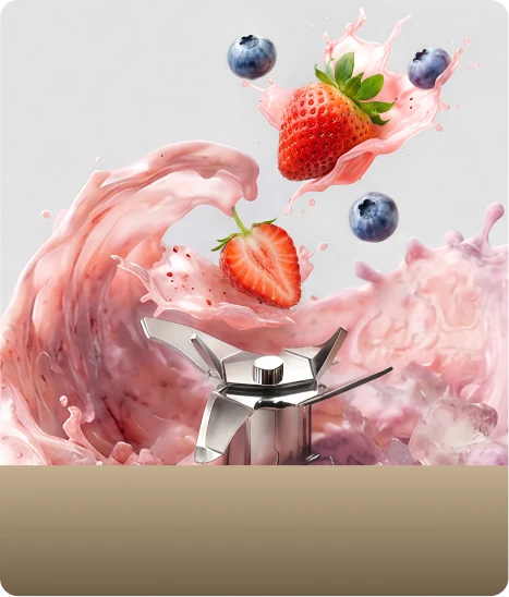 Prepara smoothies frescos en 15 segundos con la alta velocidad de giro de Dreame Portable Blender