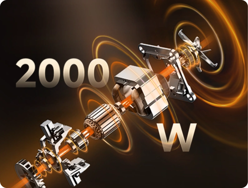 Potente motor de 2000 W