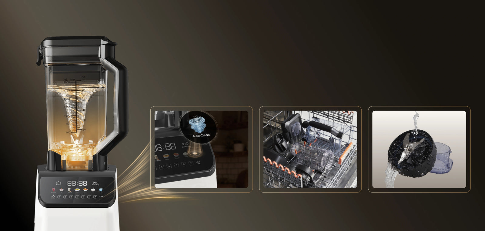 Limpieza automática con <br class="powblender_c-small-hide"><br class="powblender_c-pc-hide">un solo toque: uso fácil