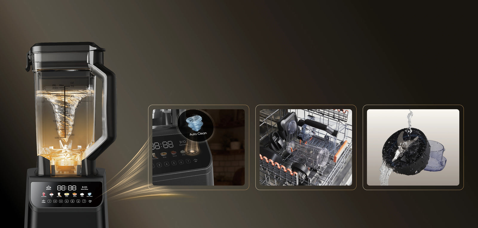 Limpieza automática con <br class="powblender_c-small-hide"><br class="powblender_c-pc-hide">un solo toque: uso fácil