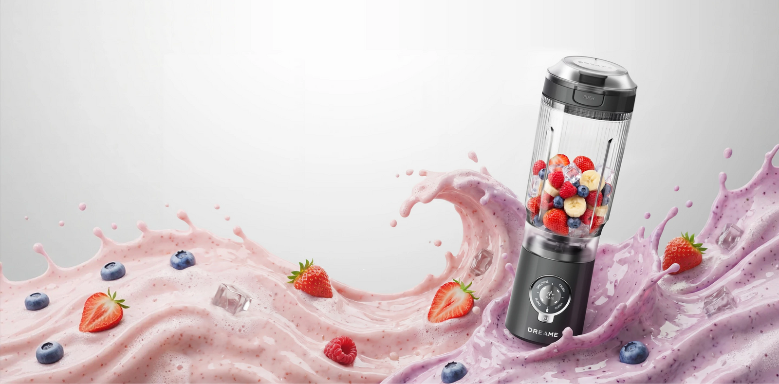 Batidora de vaso Dreame Portable Blender con motor de alta potencia para batidos y cremas suaves