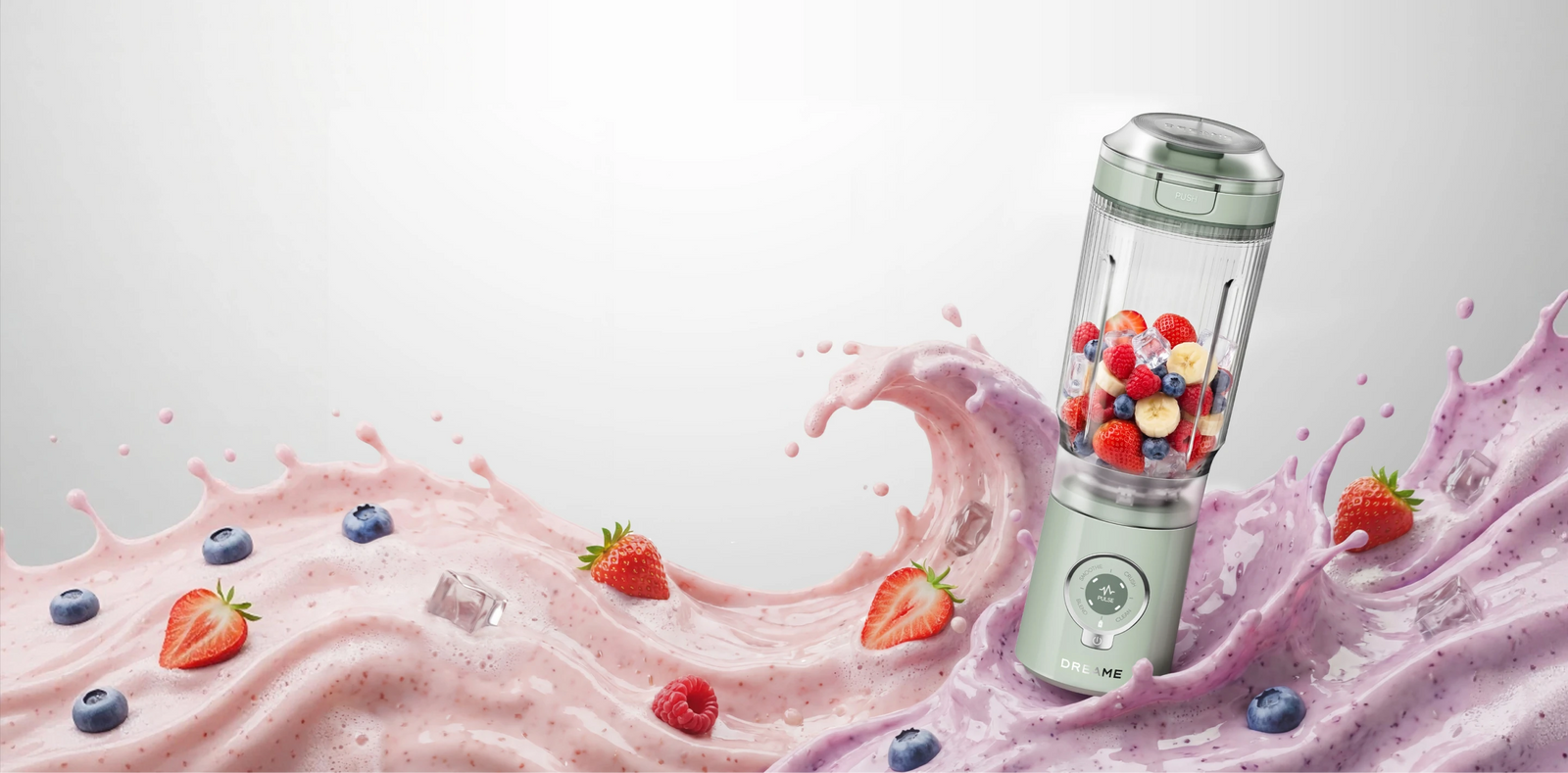 Batidora de vaso Dreame Portable Blender con motor de alta potencia para batidos y cremas suaves