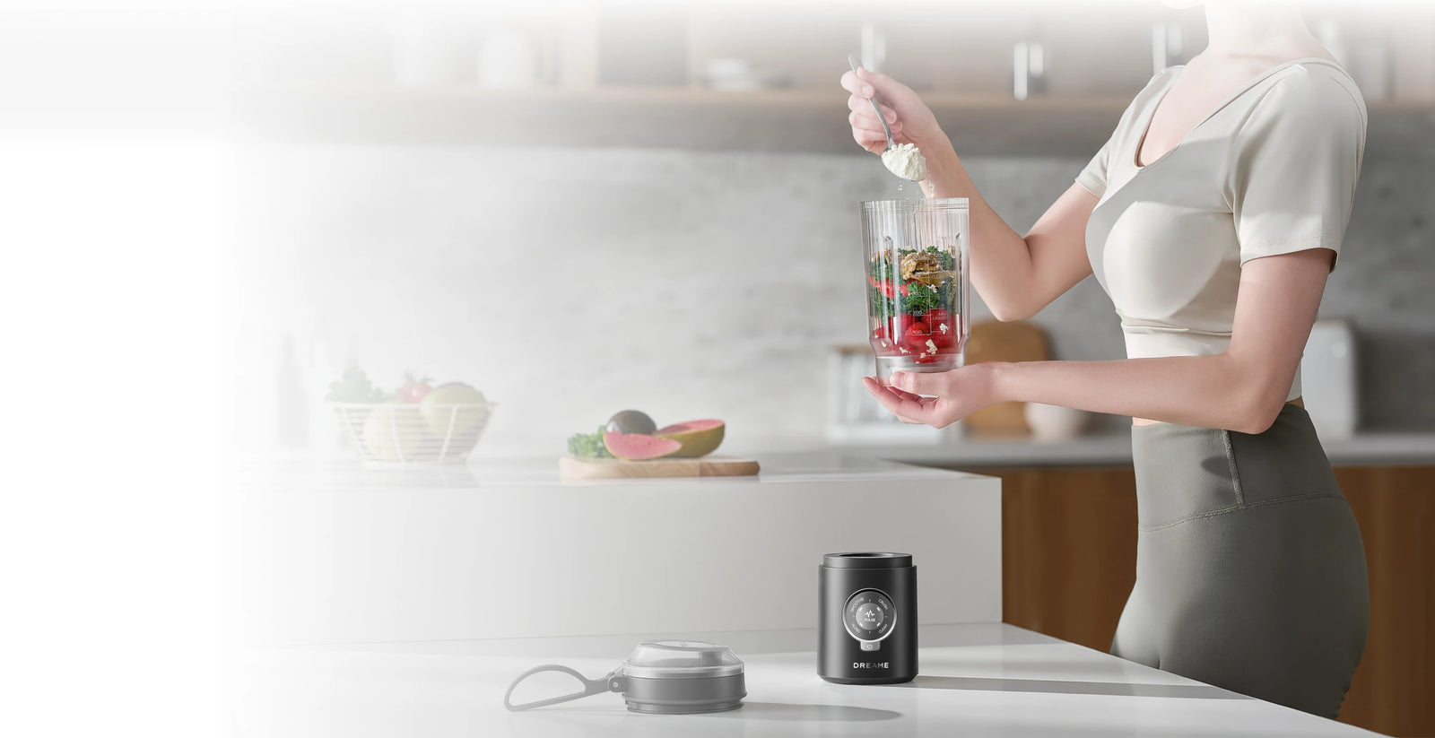 Vaso portátil de 500ml sin BPA para Dreame Portable Blender ideal para llevar batidos saludables