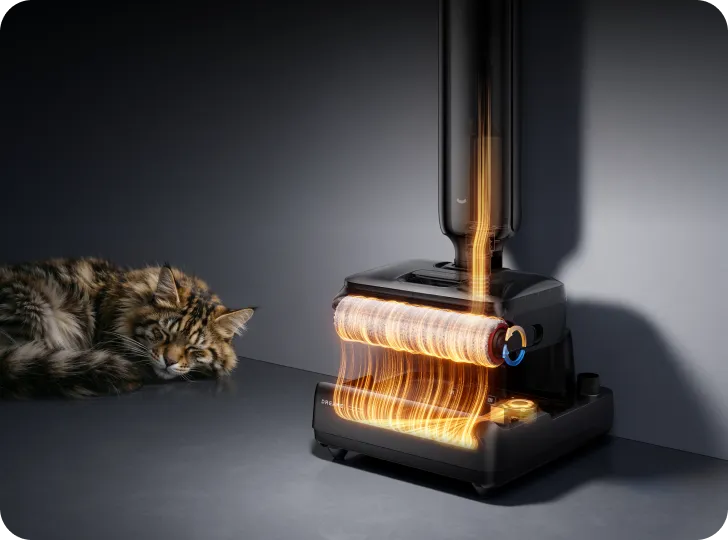 Dreame T12 Pro seca el cepillo eficazmente en solo 5 minutos con aire caliente a 95 °C*