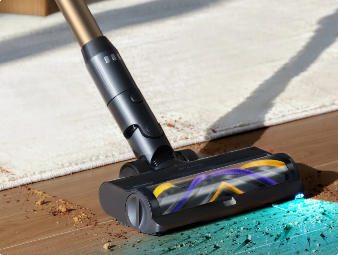 Barra de extensión plegable a 90 grados Dreame   Z30 Pro Aqua-A bajo los muebles