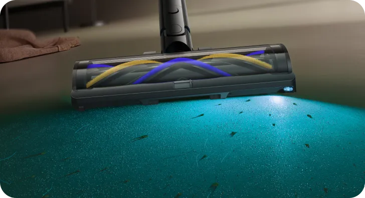 Dreame Z30 Pro Aqua-A Aspirador fregona con iluminación CelesTect de 140 grados para hacer visible el polvo oculto.